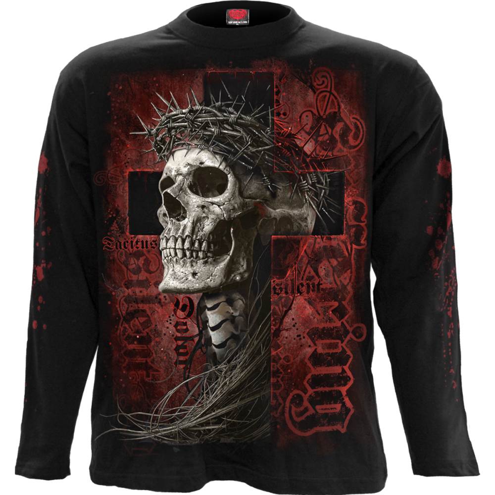 Spiral - Silent Suffering Longsleeve shirt - Zwart